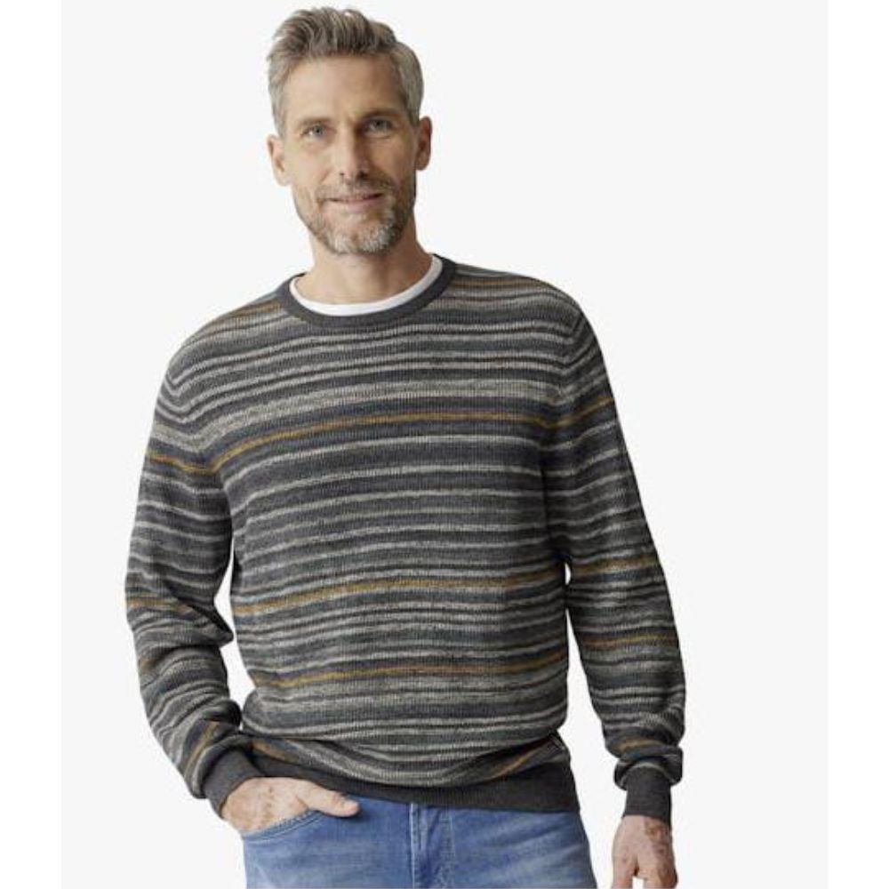 CASA MODA GREY MEN ROUND NECK SWEATSHIRT